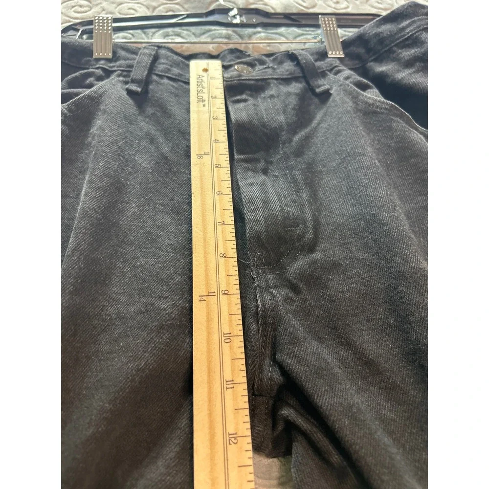 VTG Rustler Jeans Mens 36x29 Black Denim Relaxed Fit Casual‎ Pants